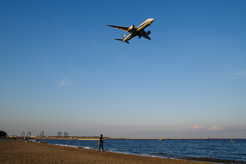 迫力満点！旅客機が目の前に！！